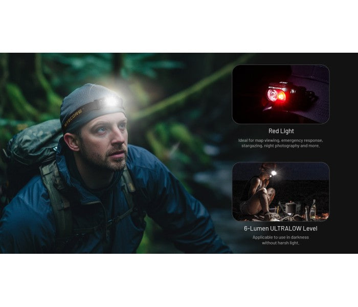 Nitecore HA11 UHE 240 Lumens Ultra Lightweight LED Headlamp + Alkaline AA Battery