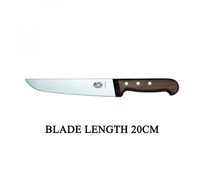 Victorinox RoseWood 20cm Rigid Wood Broad Blade Butcher Knife 5.5200.20