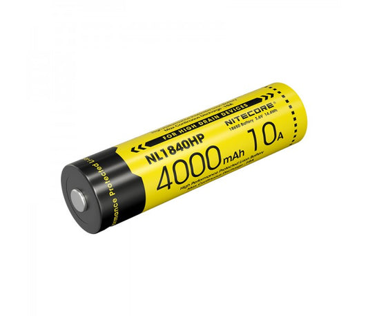 Nitecore 18650 4000mAh 10A Protected Li-ion Rechargeable Battery NL1840HP