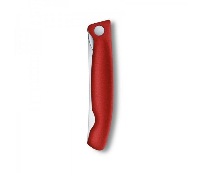 Victorinox Swiss Classic 11cm Wavy Edge Serrated Foldable Paring Knife Red 6.7831.FB