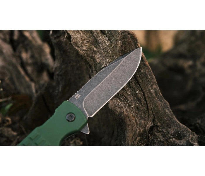 Ganzo G627-GR Liner Lock 8Cr14 Folding Knife (Green)
