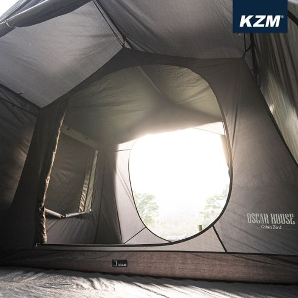 KZM Oscar House Cabin Tent Black