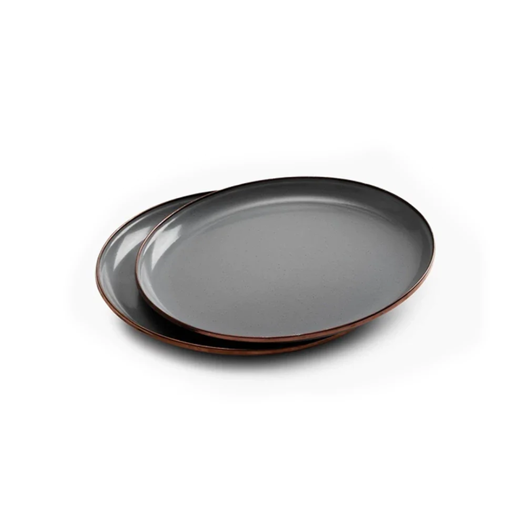 Barebones Enamel Salad Plate Set of 2