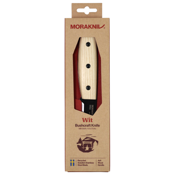MoraKniv Wit BlackBlade (S) Ash Wood Bushcraft Knife 14084
