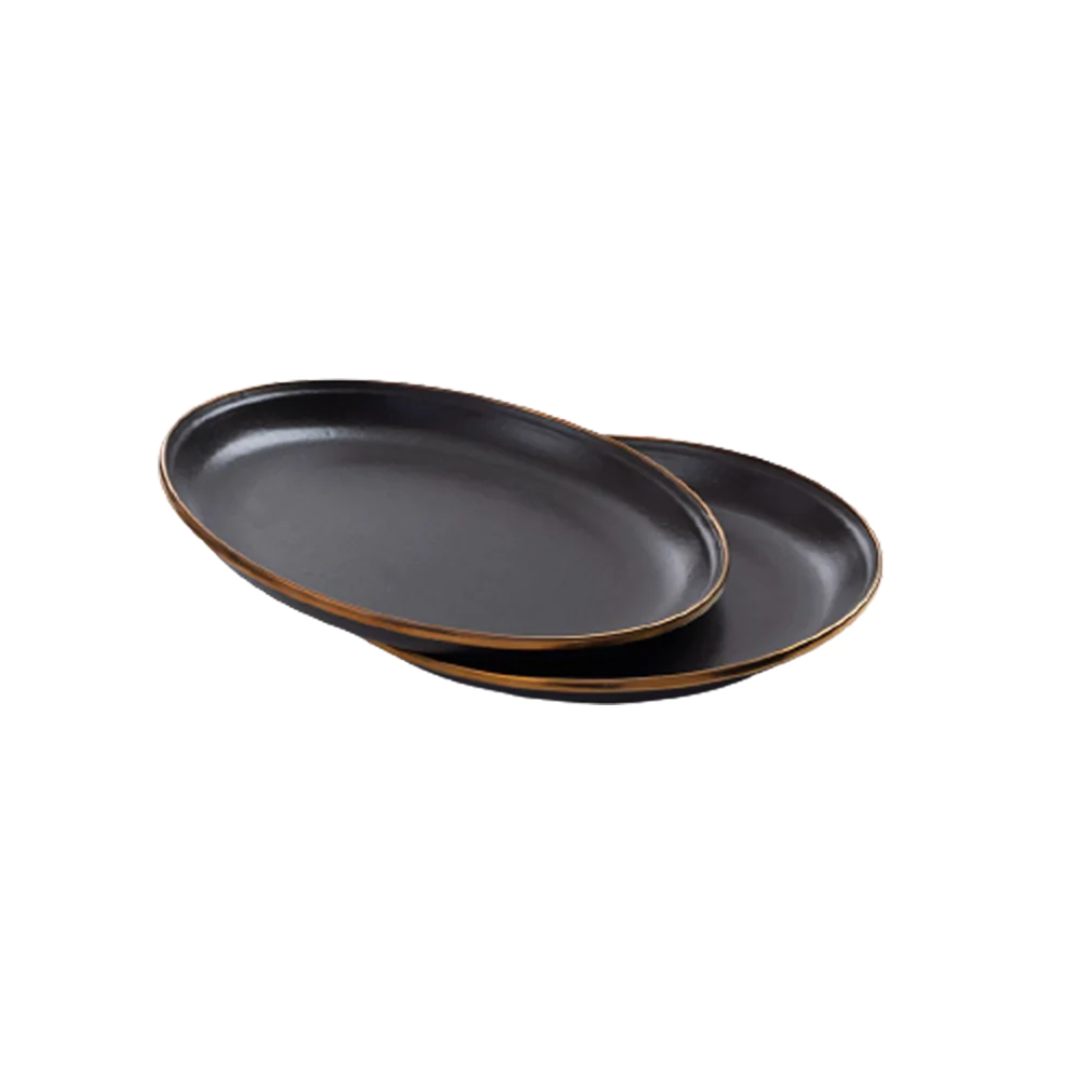 Barebones Enamel Salad Plate Set of 2