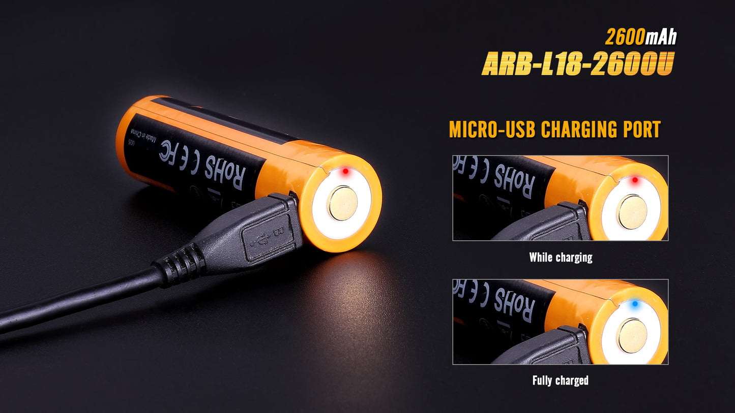 FENIX ARB-L18-2600U Rechargeable Li-on Battery