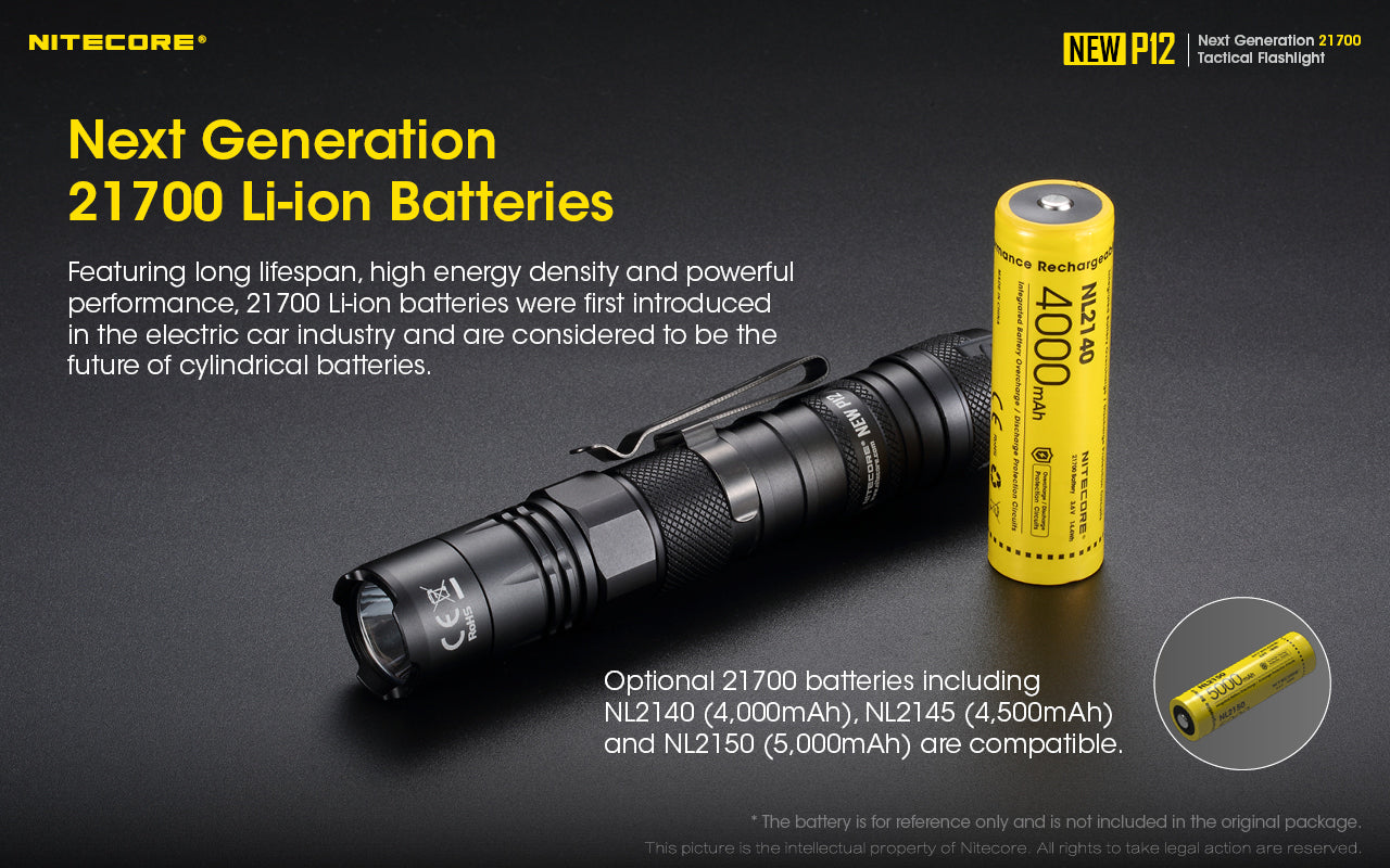 Nitecore New P12 1200 Lumens Rechargeable Flashlight