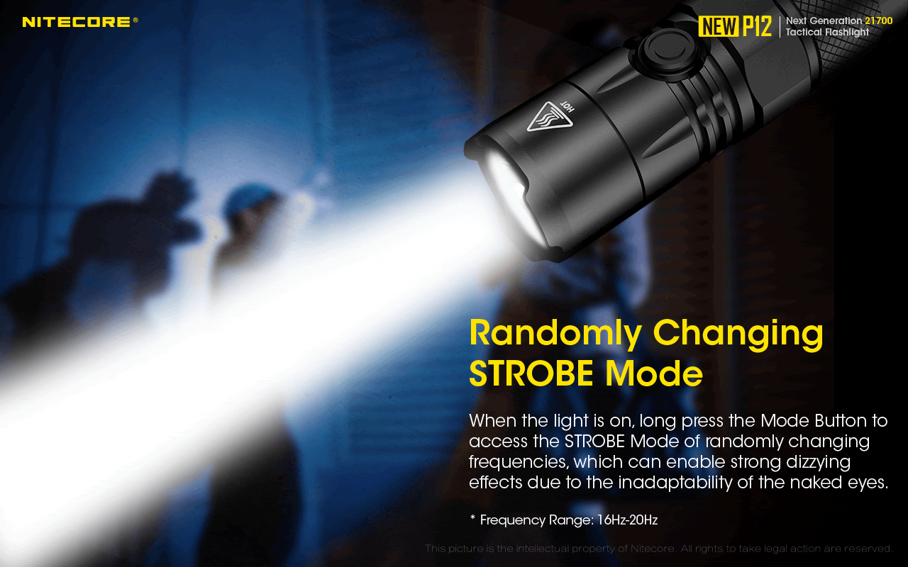 Nitecore New P12 1200 Lumens Rechargeable Flashlight