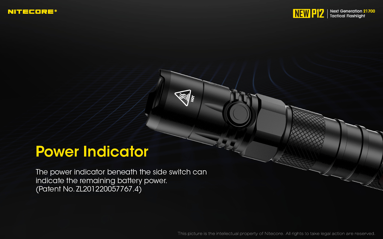 Nitecore New P12 1200 Lumens Rechargeable Flashlight