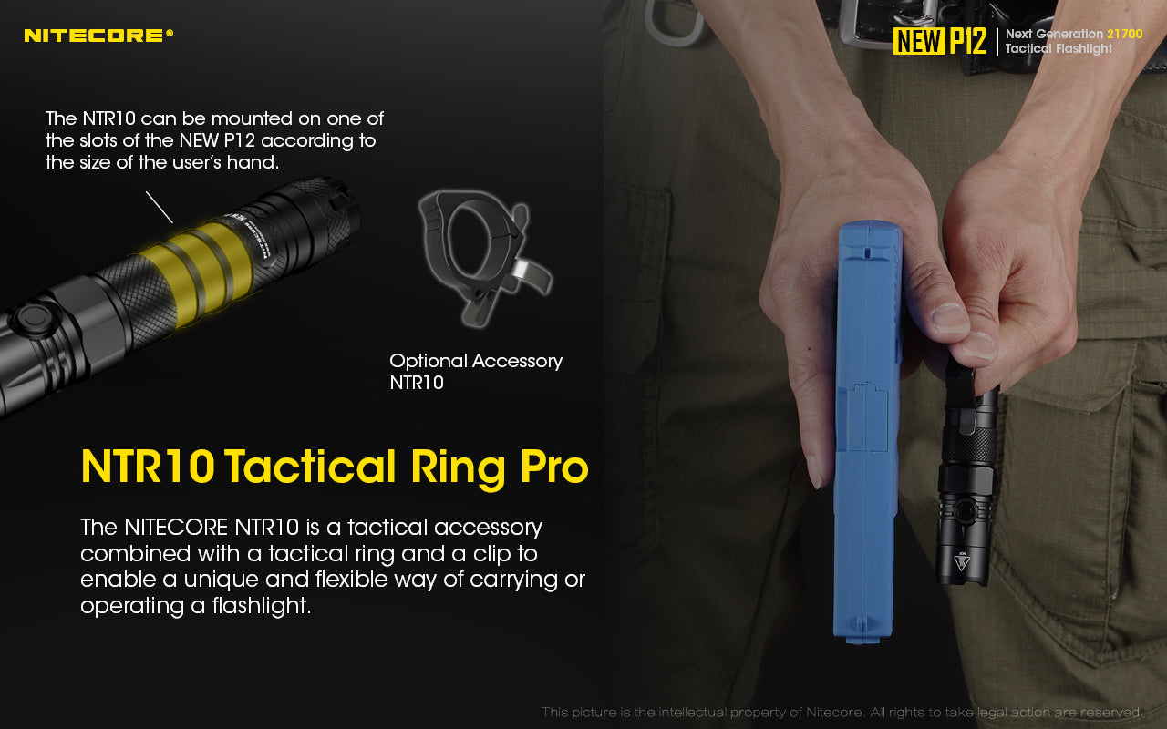 Nitecore New P12 1200 Lumens Rechargeable Flashlight