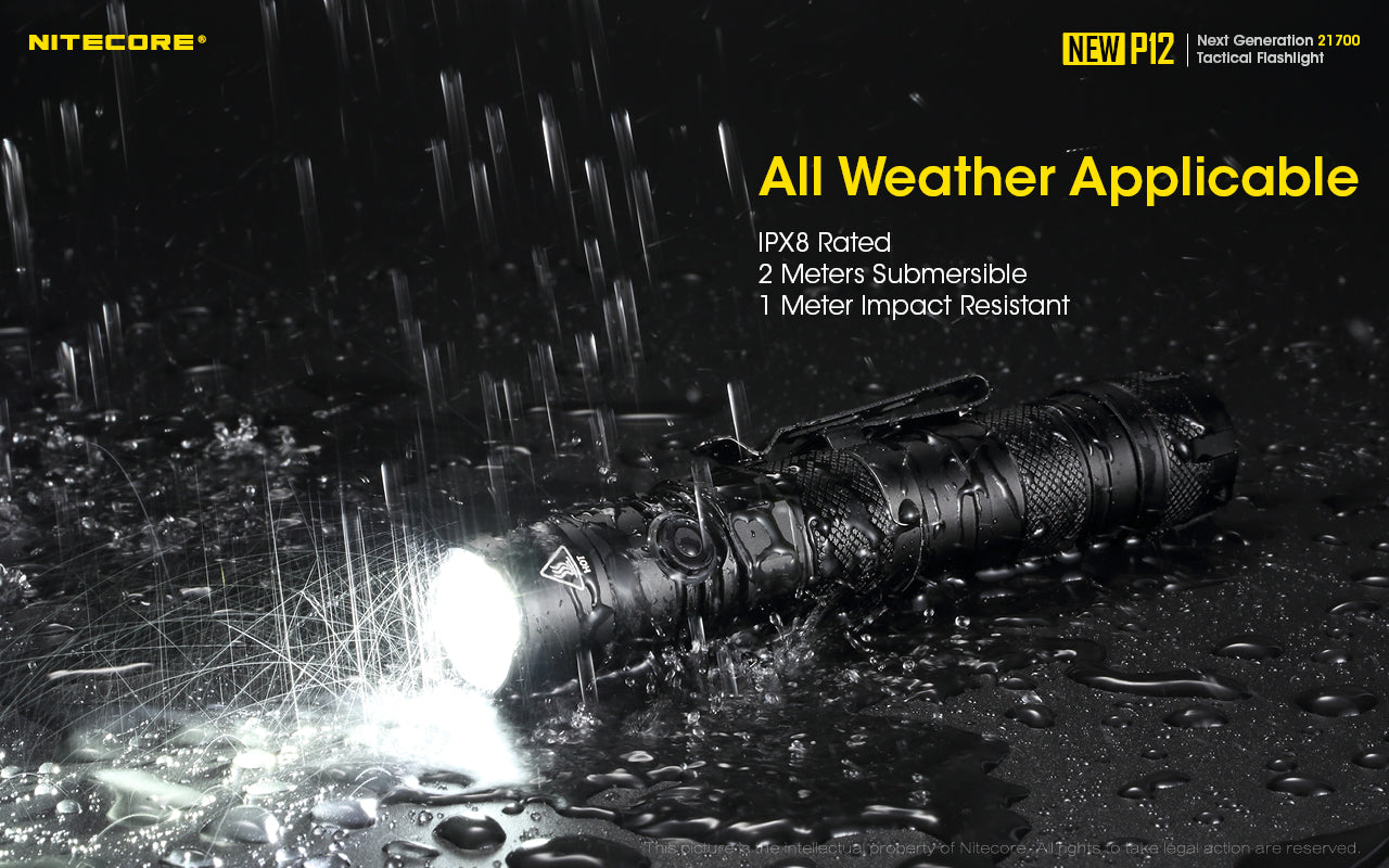 Nitecore New P12 1200 Lumens Rechargeable Flashlight