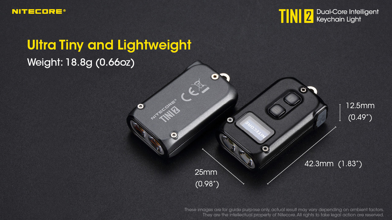 NITECORE TINI 2 500 Lumens Usb-C Rechargeable Keychain