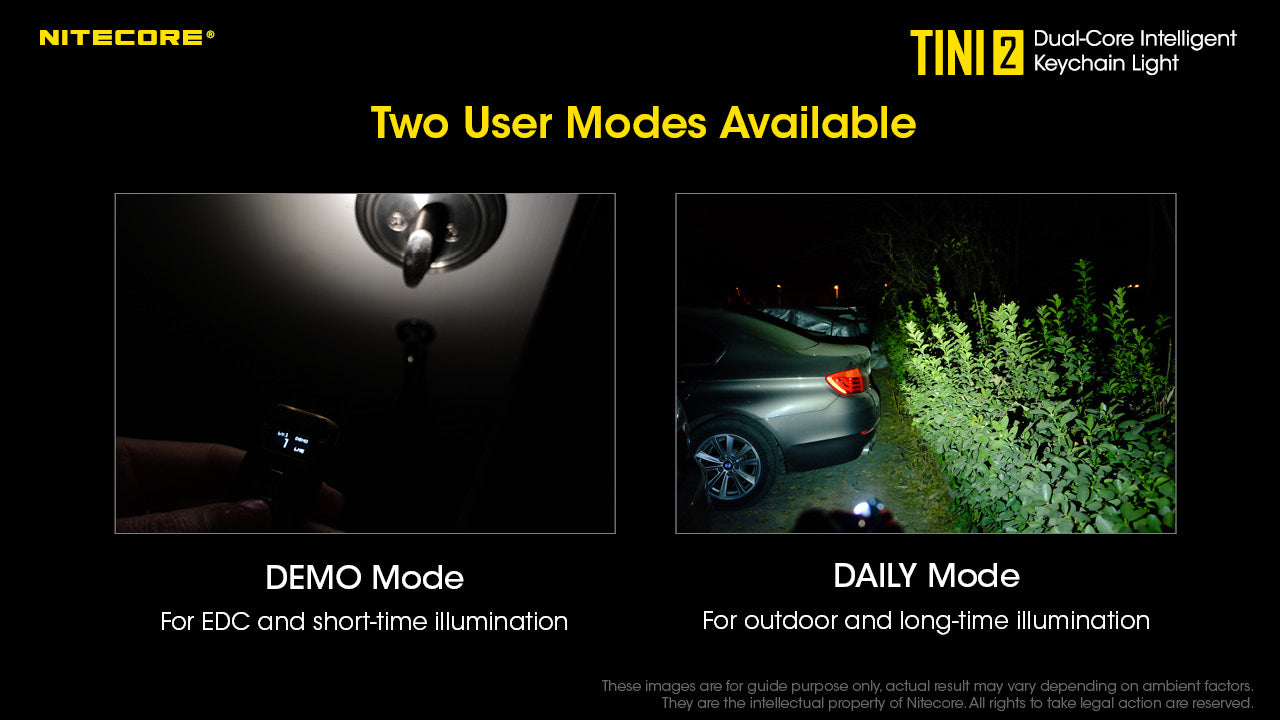 NITECORE TINI 2 500 Lumens Usb-C Rechargeable Keychain