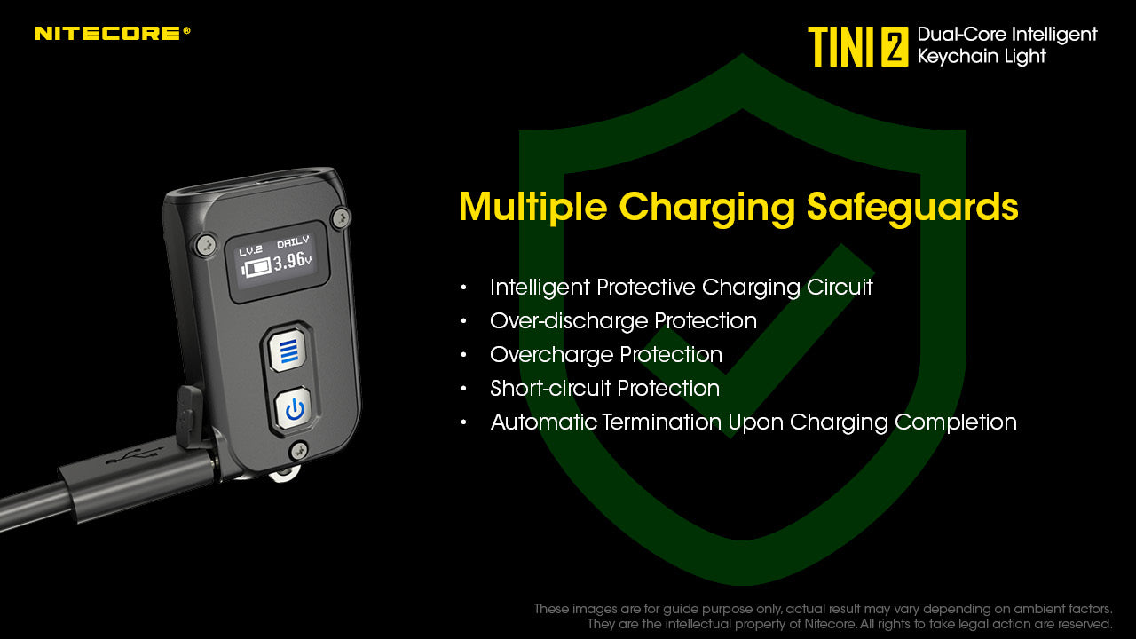NITECORE TINI 2 500 Lumens Usb-C Rechargeable Keychain