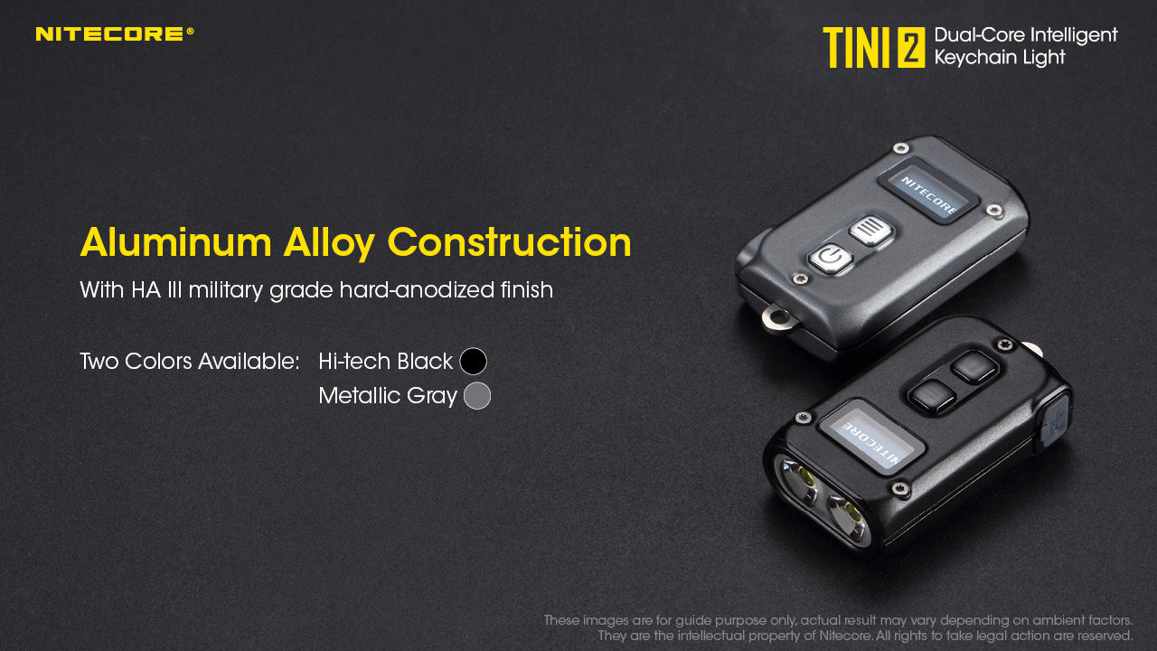 NITECORE TINI 2 500 Lumens Usb-C Rechargeable Keychain
