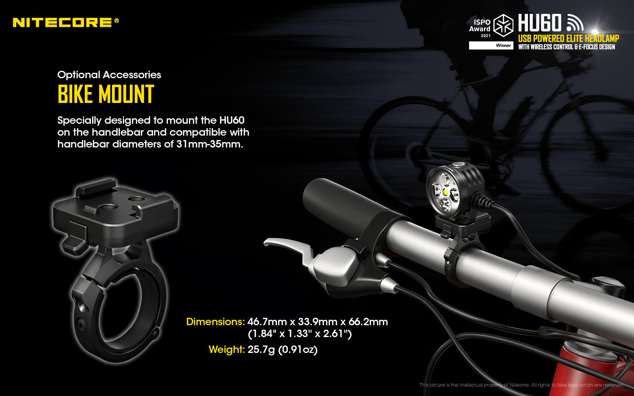 Nitecore HU60 1600 Lumens Headlamp with Wireless Wristband Control