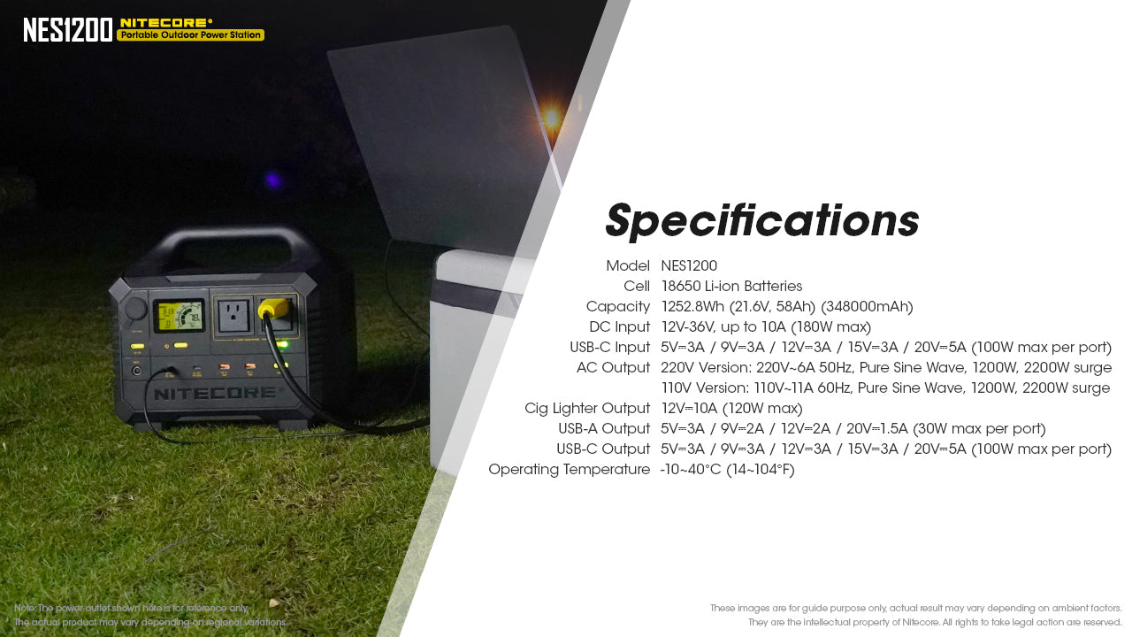 Nitecore NES1200 Portable Outdoor Power Station