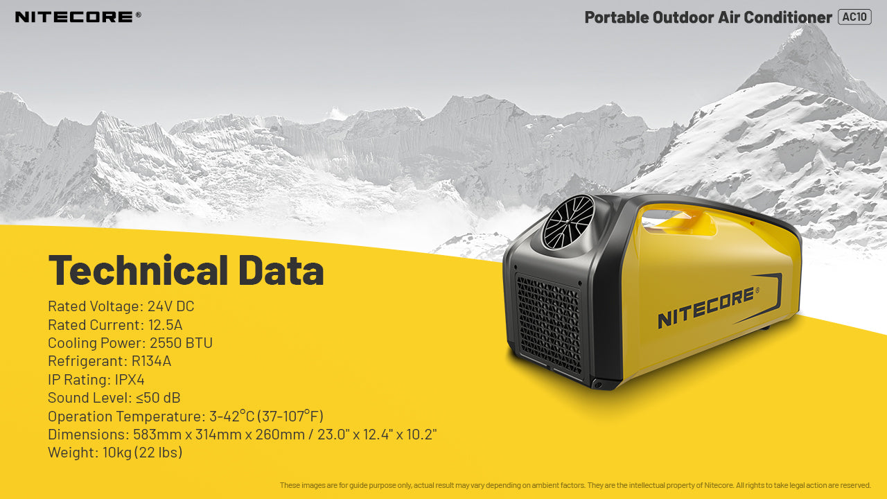 Nitecore AC10 Portable Outdoor Air Conditioner