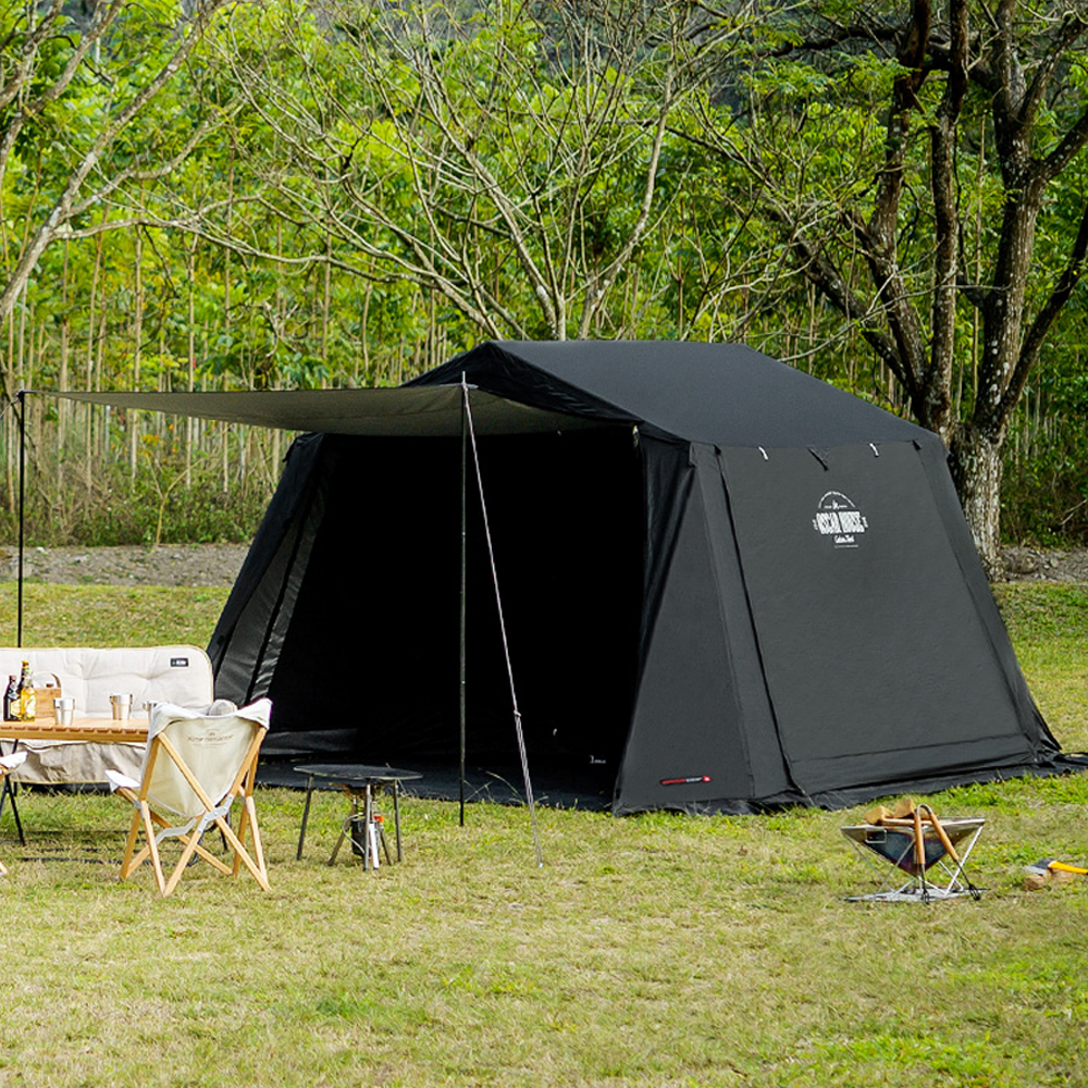 KZM Oscar House Cabin Tent Black