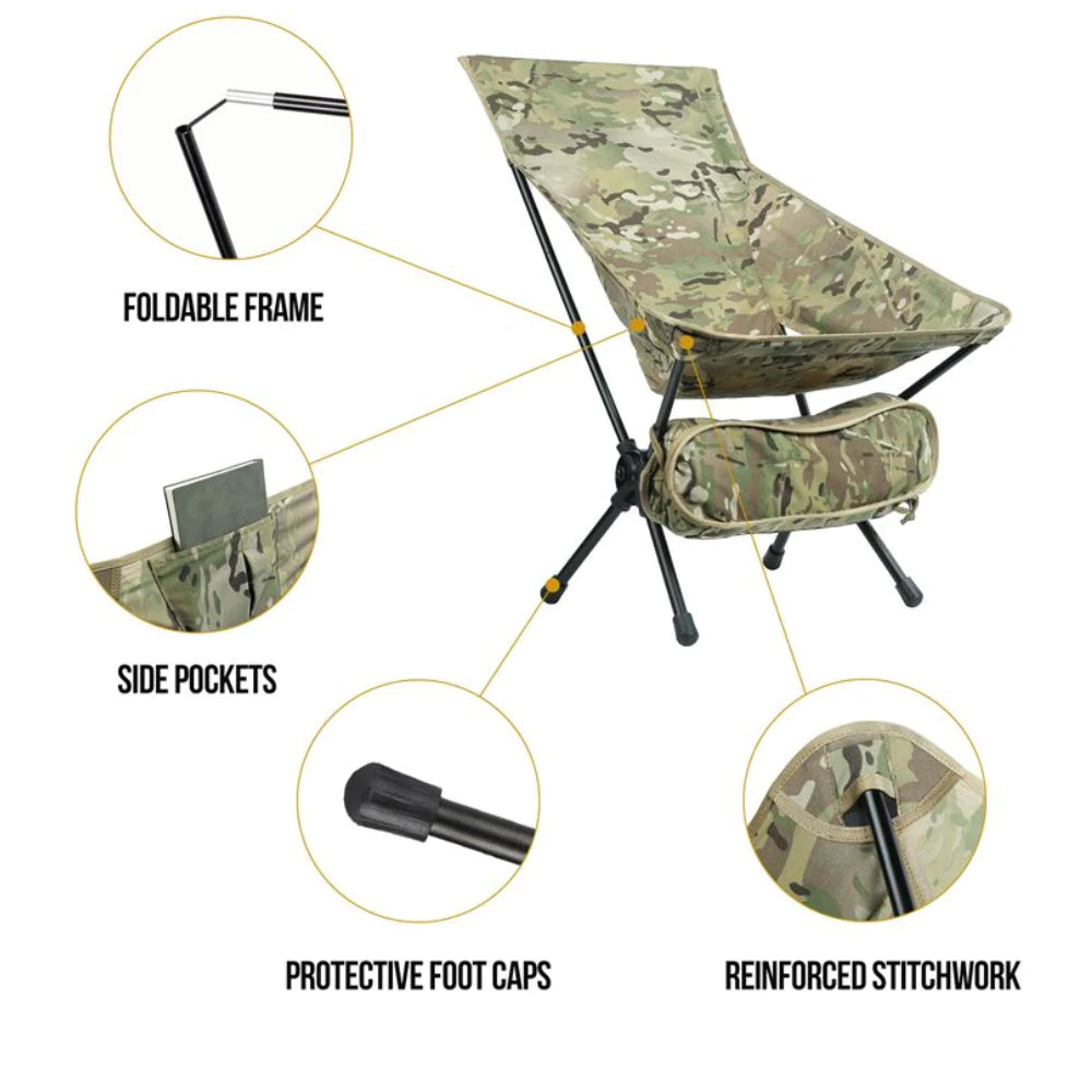 OneTigris Portable Camping Chair Large - Multicam