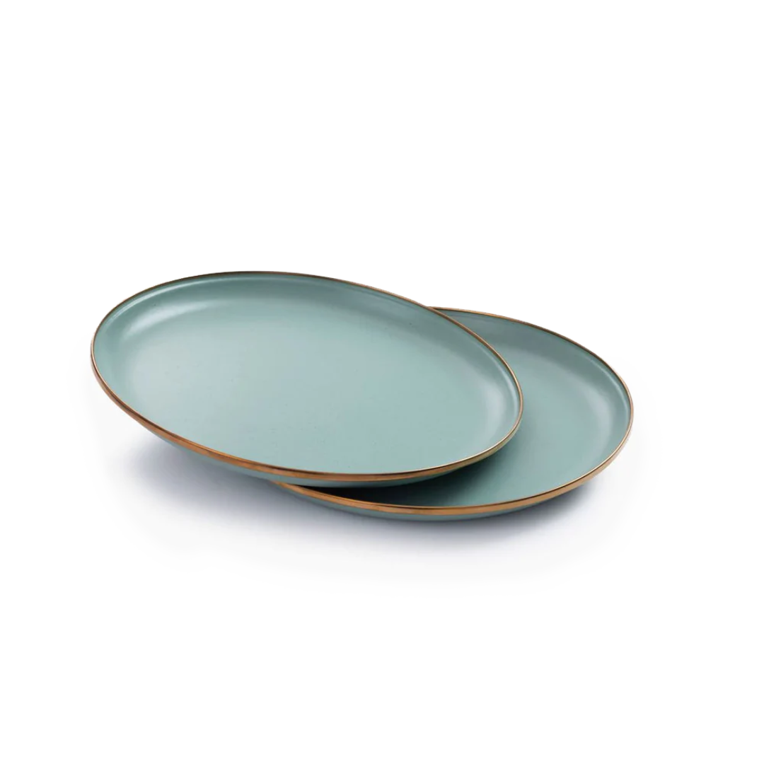 Barebones Enamel Salad Plate Set of 2