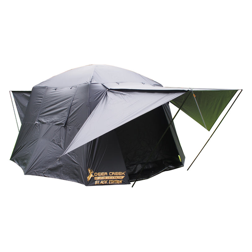 Deer Creek Cyclone 2.0 6-Person Tent with Full Cover Flysheet Black Edition