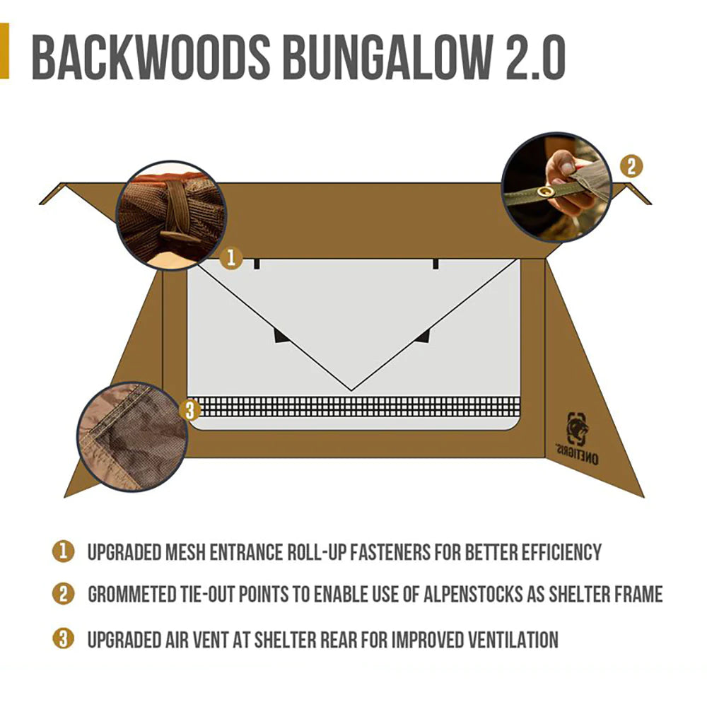 OneTigris Backwoods Bungalow Ultralight Bushcraft Shelter