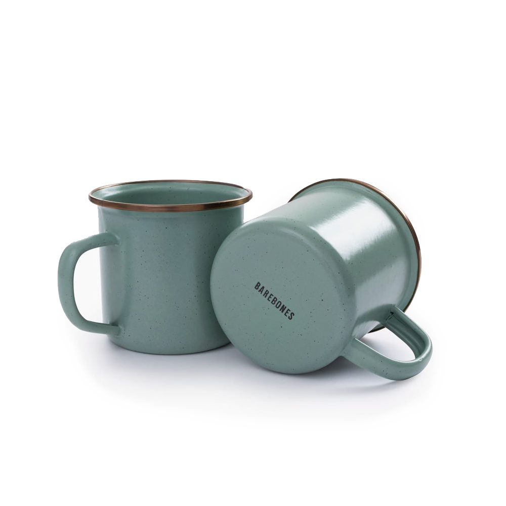 Barebones Enamel Cup Set of 2