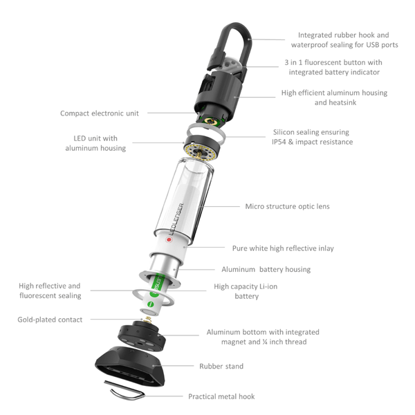 LED LENSER ML6 Rechargeable Camping Lantern 750 Lumens
