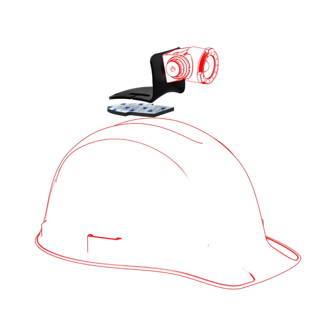 LED LENSER Helmet Connecting Kit Type H