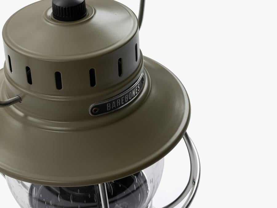 Barebones Railroad Lantern -USB Rechargeable Classic LED Camping Lantern