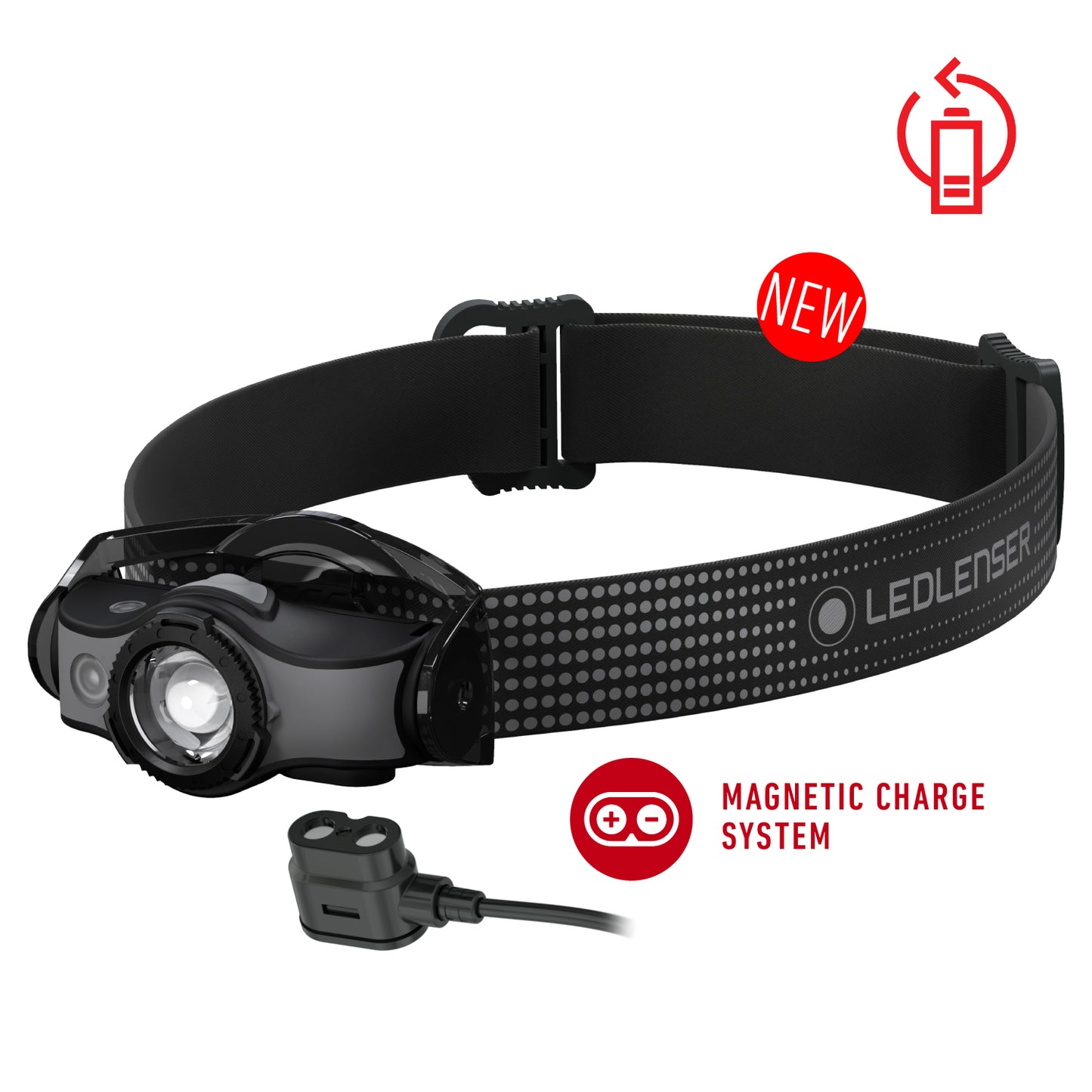 LED LENSER MH5 Rechargeable Headlamp 400 Lumens