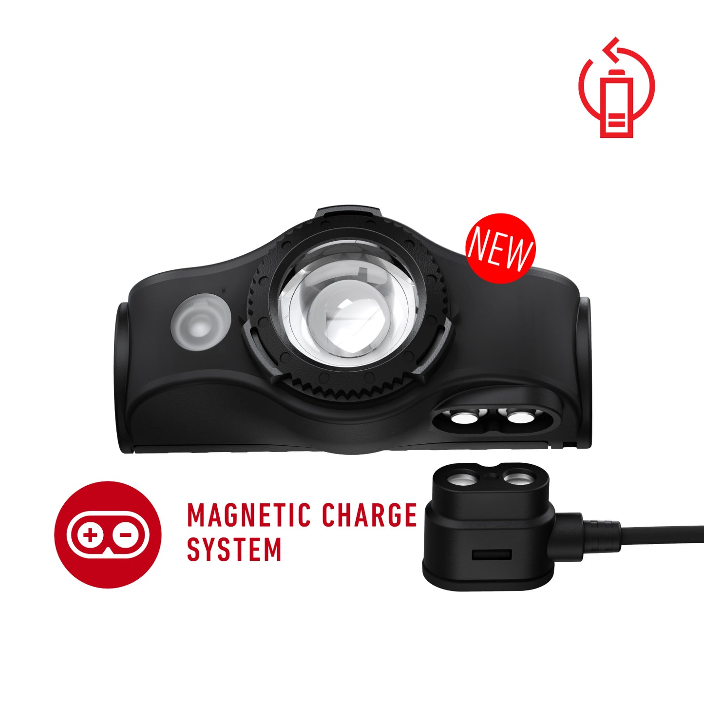 LED LENSER MH5 Rechargeable Headlamp 400 Lumens