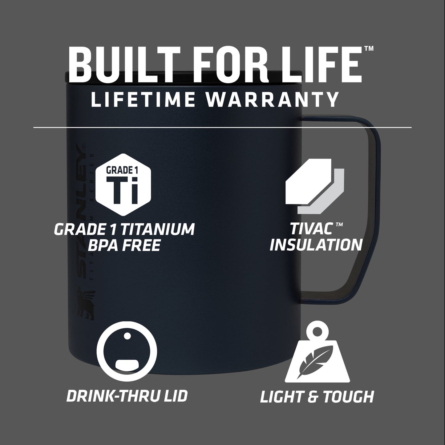 Stanley Titanium Camp Mug 12oz