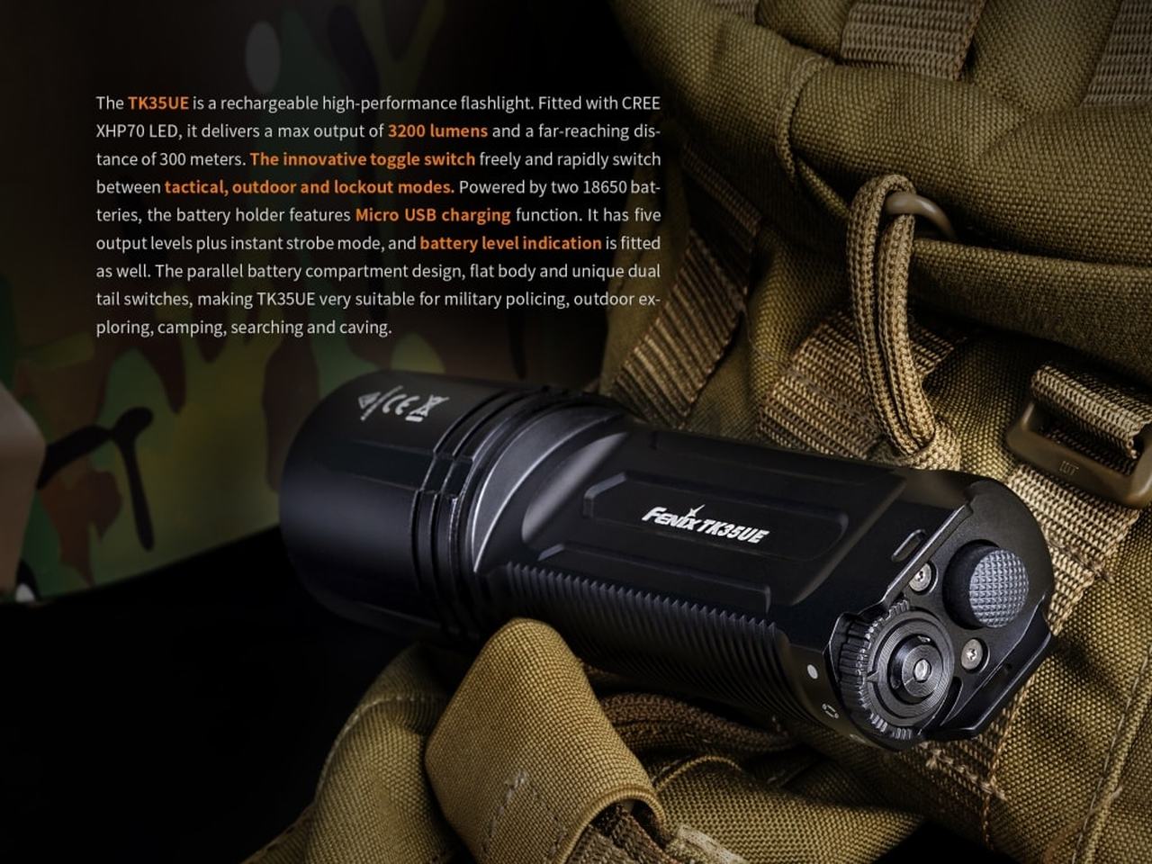 Fenix TK35 XHP 50 LED Flashlight (UE Verison)