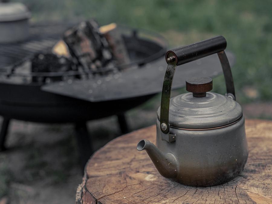 Barebones Enamel Teapot