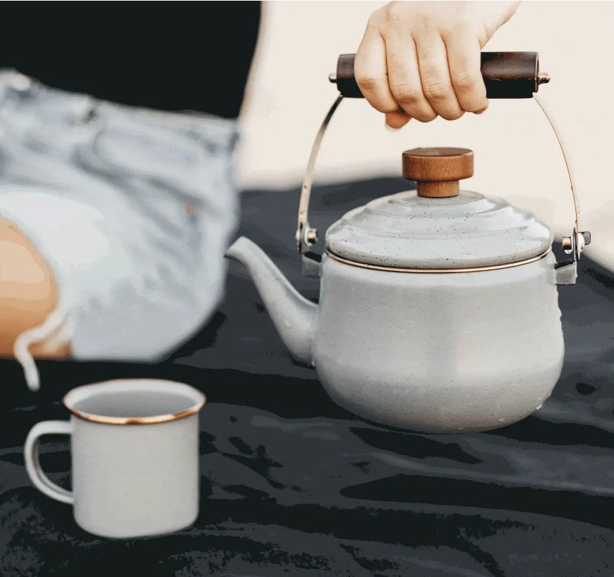 Barebones Enamel Teapot