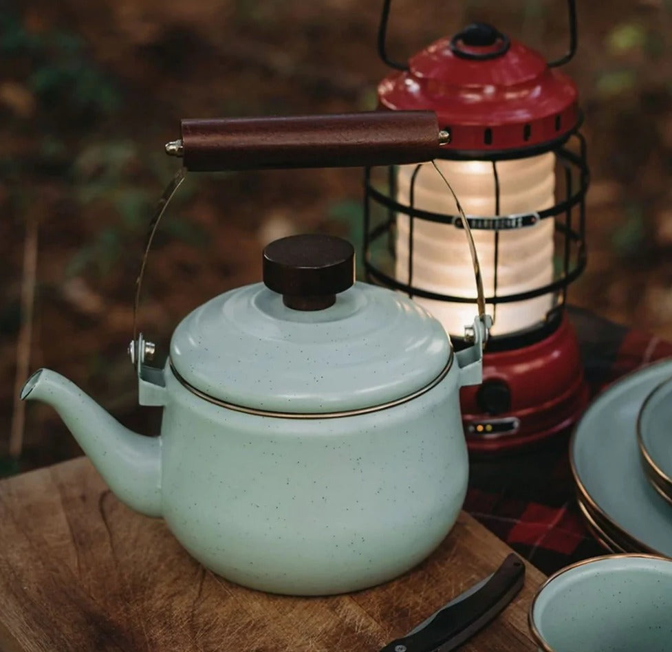 Barebones Enamel Teapot