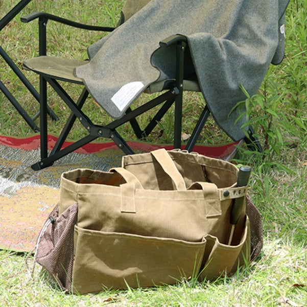 Post General Waxed Canvas Tool Bag Rect