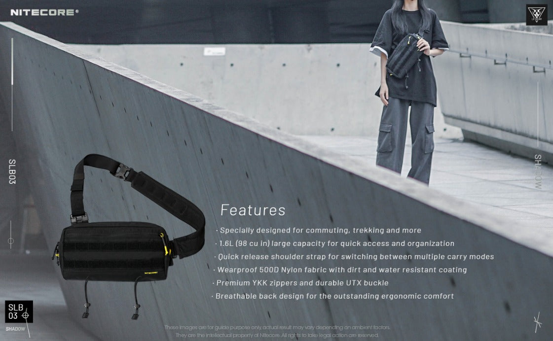 Nitecore SLB03 Crossbody Waist Pack Sling Bag