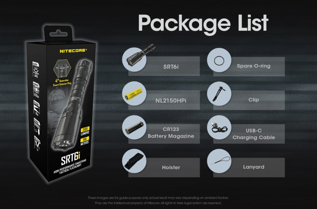 Nitecore SRT6i LED Rechargeable Flashlight