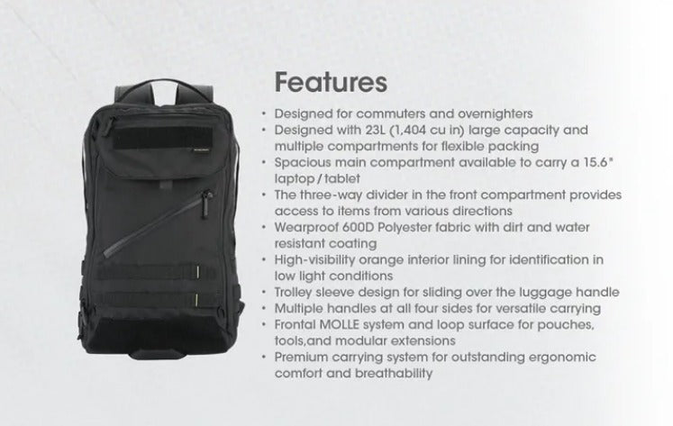 Nitecore BP23 Multi-Purpose Tactical Commuting Backpack