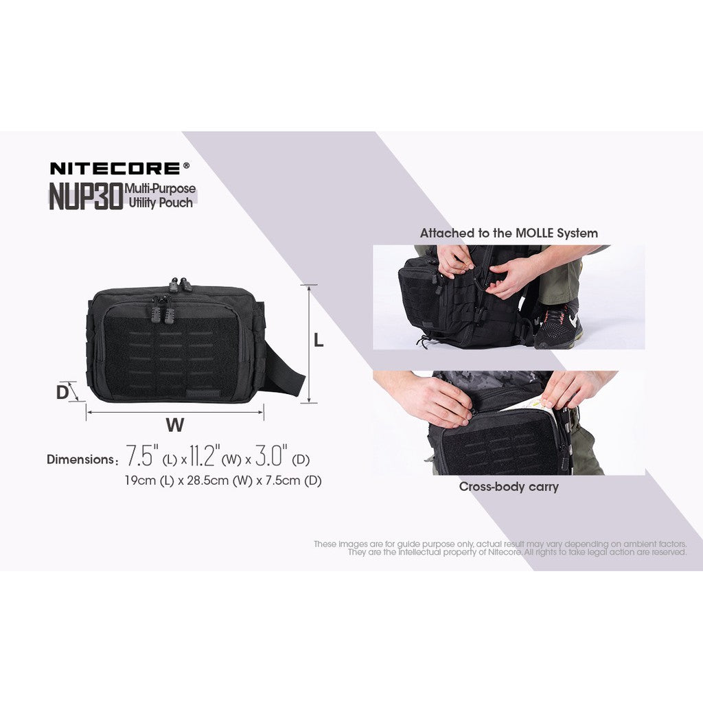 Nitecore NUP30 Molle Utility Pouch Bag