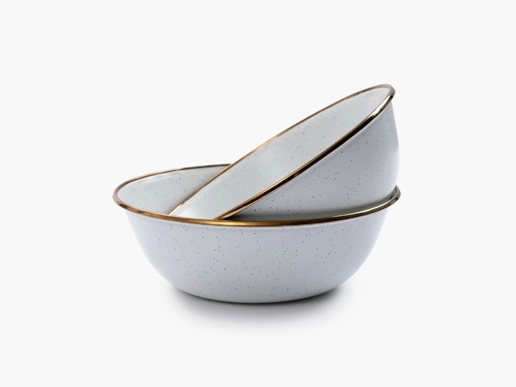 Barebones Enamel Bowl Set of 2