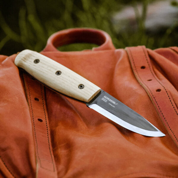 MoraKniv Wit BlackBlade (S) Ash Wood Bushcraft Knife 14084
