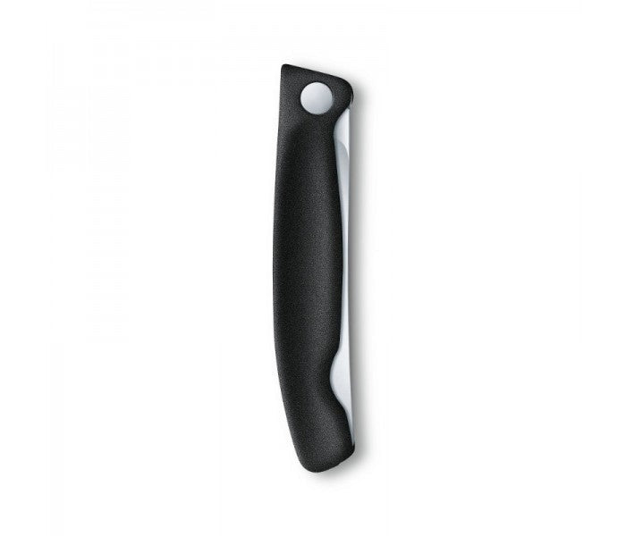 Victorinox Swiss Classic 11cm Wavy Edge Serrated Foldable Paring Knife Black 6.7833.FB