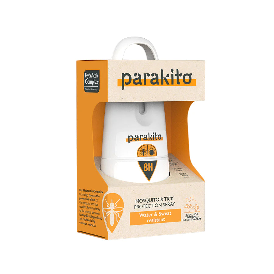 PARAKITO MOSQUITO & TICK PROTECTION SPRAY-WATER AND SWEAT RESISTANT