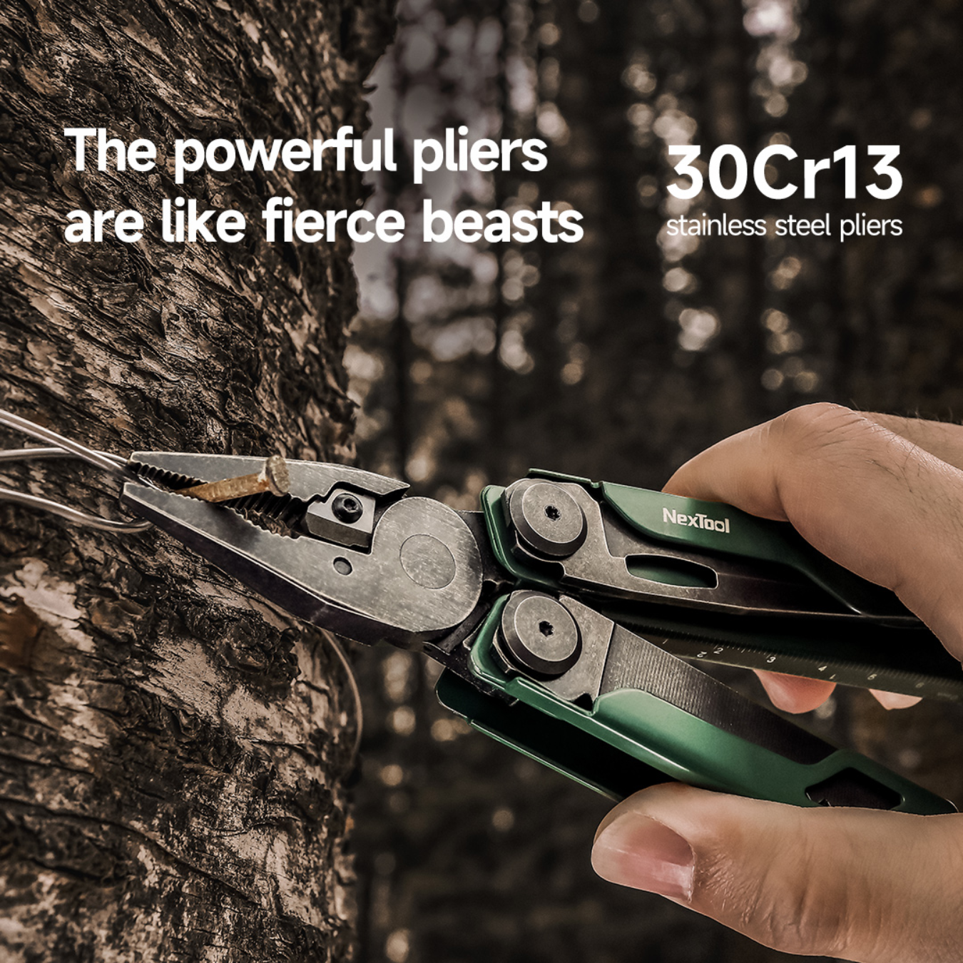 NexTool Flagship Pro 16-in-1 Steel Full Size Pliers Scissors Multitool