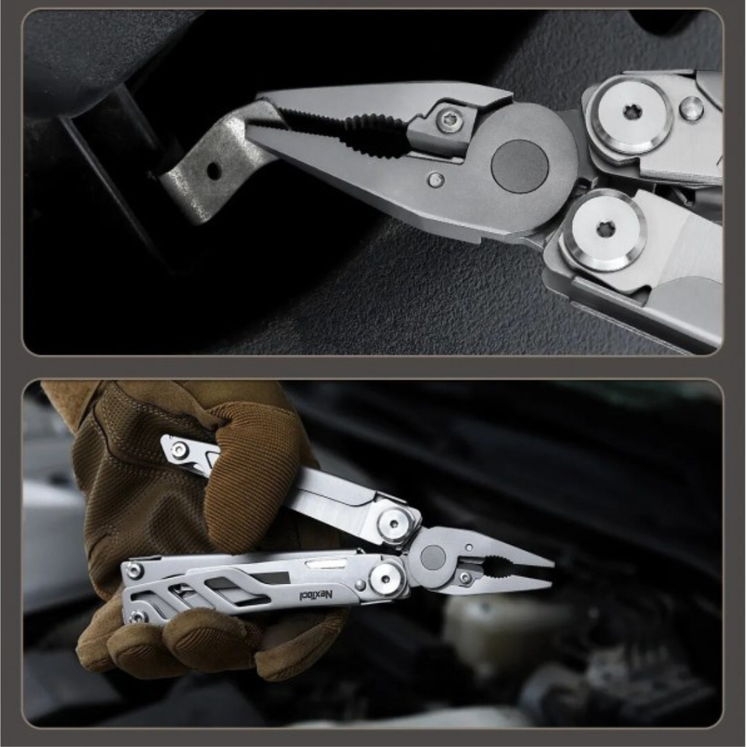 NexTool 16-in-1 Flagship Pro (Blade Replace) NE20232 Steel Full Size Pliers Scissors Multitool