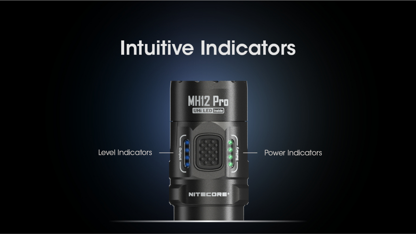 Nitecore MH12 Pro NiteLab UHi 40 LED 3300L Rechargeable Flashlight